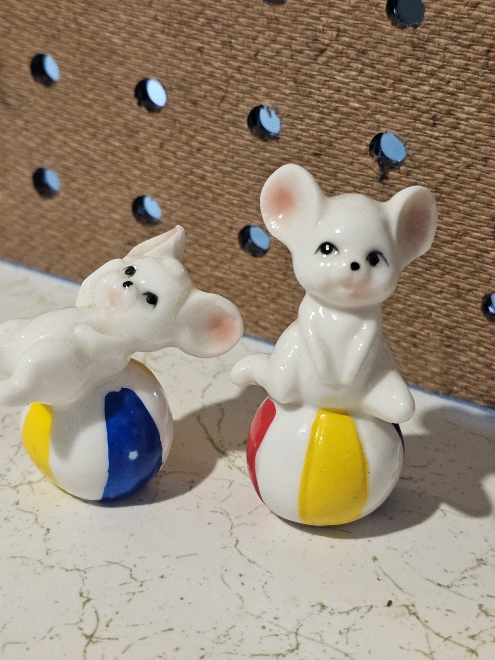 Cute Porcelain Mouse Figurines